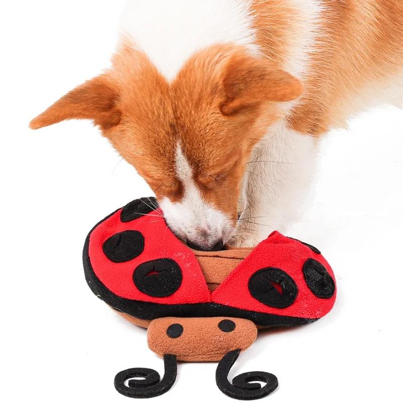 

Pet Snuffle Mat Ladybird Design Dog Interactive Puzzle Toys Nosework Sniffing Feeding Mat Foraging Skills Pad Smell Training