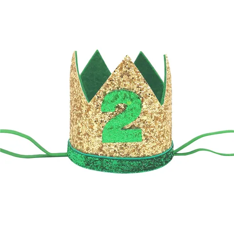 1 шт., повязка на голову с номером 1 2 3 4 5 6 Wild One Happy 1st Birthday, повязка на голову с короной, повязка для волос, шляпа для детского душа, реквизит для фотосессии, украшение для вечеринки