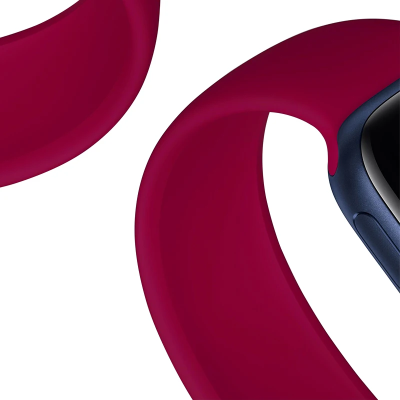 

Ремешок силиконовый Solo Loop для Apple Watch Band 44 мм 40 мм, эластичный силиконовый браслет для iWatch Band 38 мм 42 мм, Apple Watch Series 6/SE/5/4/3