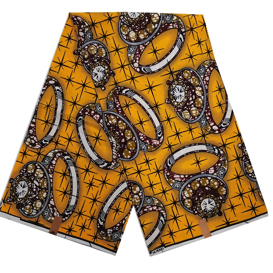 6 Yards Mitex Wax Print/ African Fabrics Kitenge/Pagnes/Tissues Africain/ Lapa/Chitenge HS-16