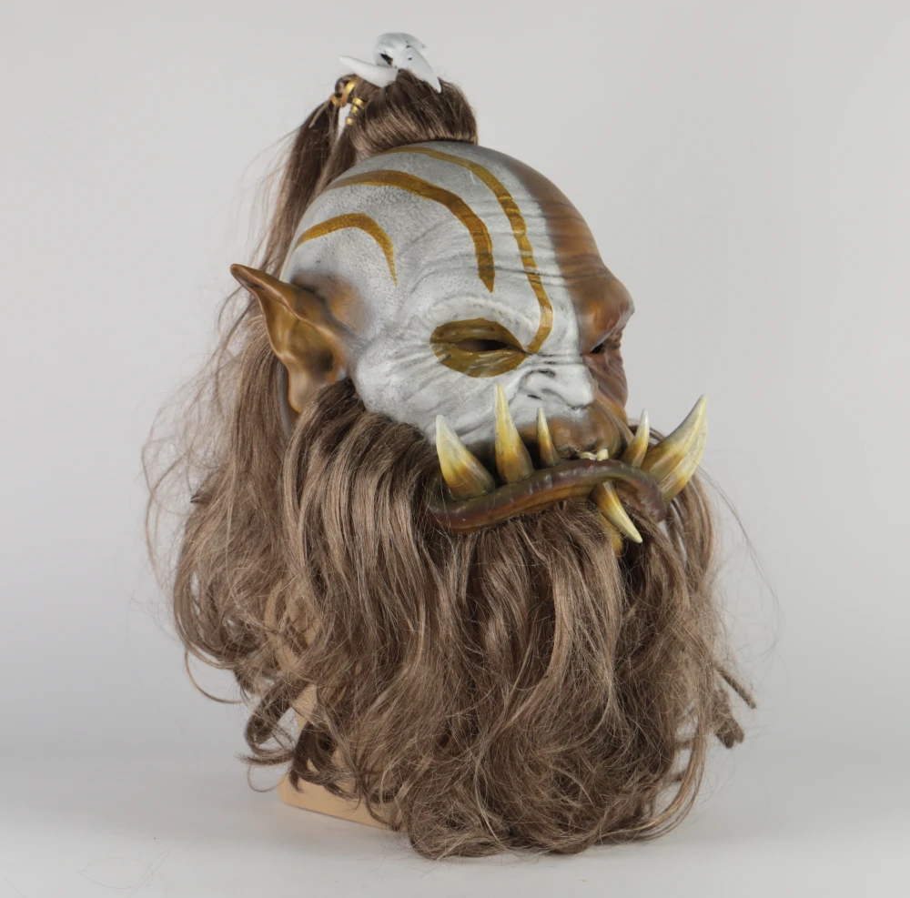 2019 New World of Warcraft Mask Ogrim Doomhammer Latex Cosplay Party Halloween Masks | Тематическая одежда и униформа
