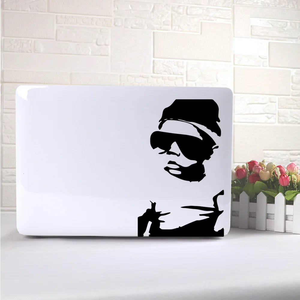 Милые детские черные наклейки для ноутбука художественные наклейки|Наклейки