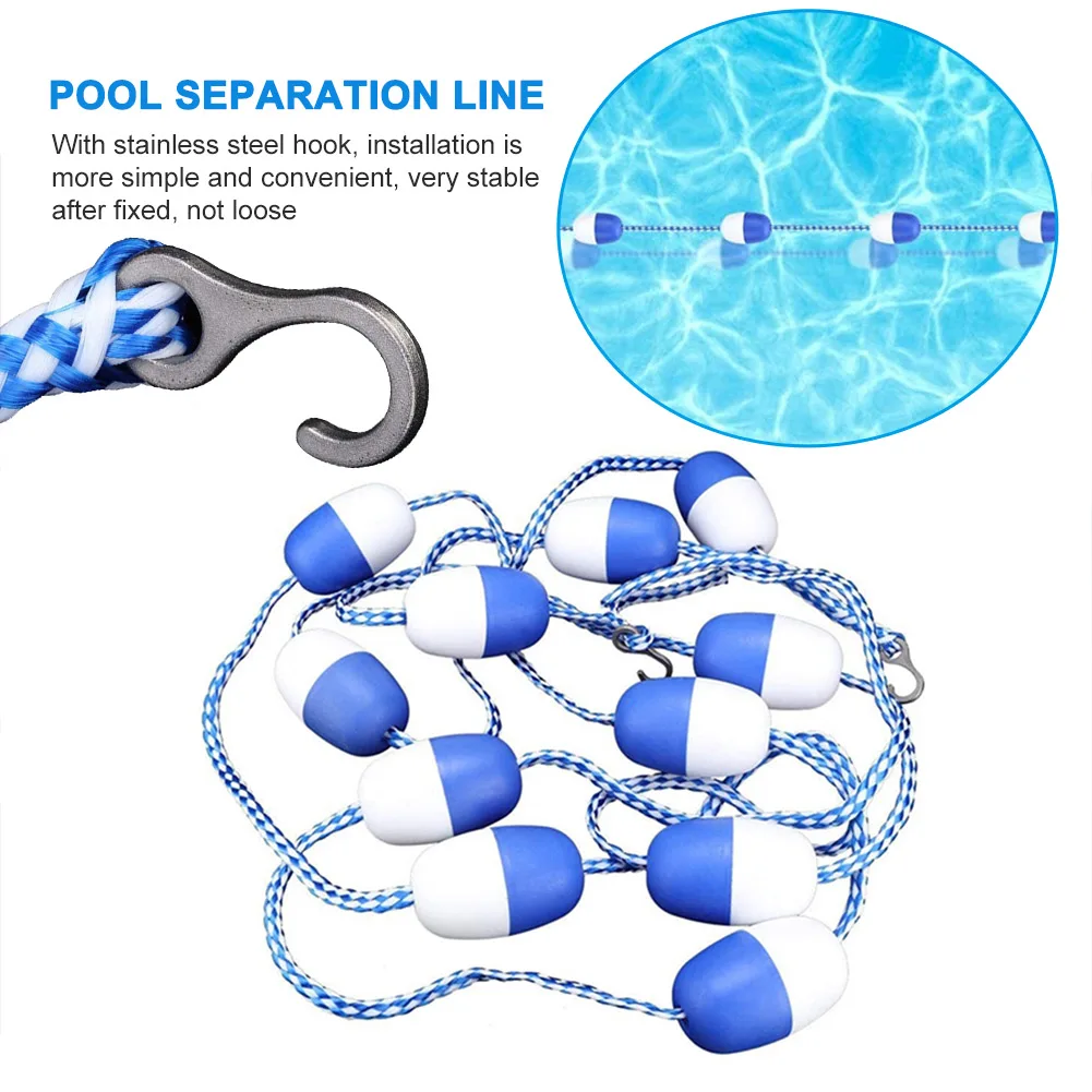 

5m Swimming Pool Divider Rope Dividing Waterway Lanes Areas Floating Line