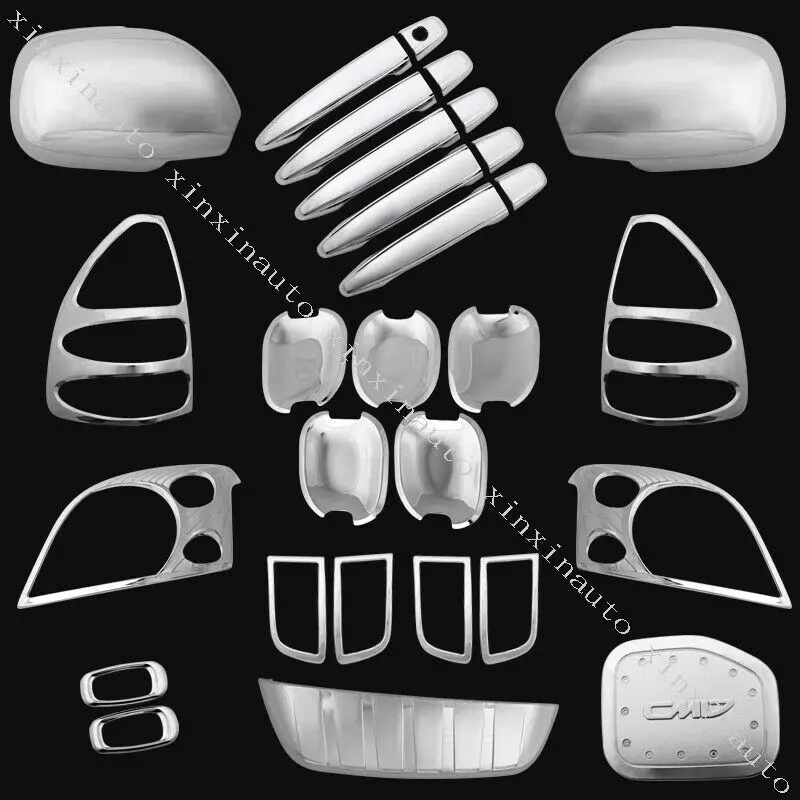

Подходит для Toyota Land Cruiser Prado FJ120 2003-2009, комплект крышек для внешней отделки автомобиля из АБС-пластика, аксессуары для литья и стайлинга, 29 шт.