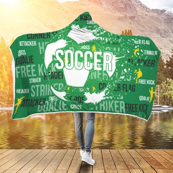 Мягкое одеяло с капюшоном для занятий спортом хоккеем футболом баскетболом