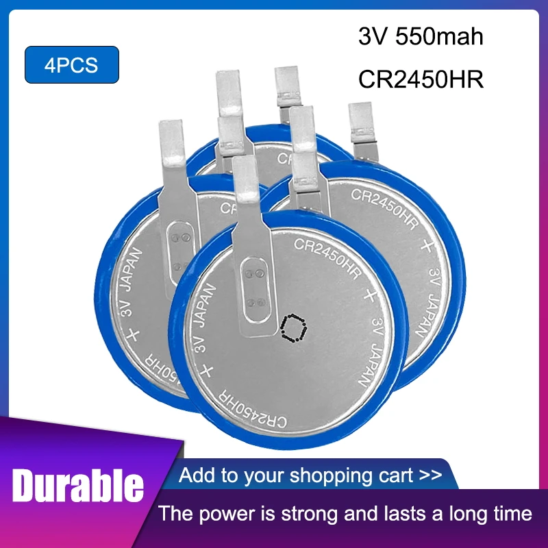 4pcs Eaxell Original CR2450HR 3V button battery Car tire pressure monitoring CR2450 High temperature resistance | Электроника