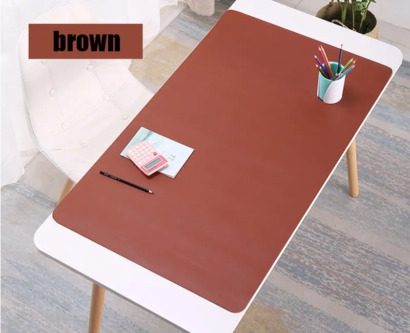 Brown 45*90 см сплошной цвет клавиатура Коврик для мыши офисный стол бизнес Коврик Для Мыши для ПК ноутбук игровой коврик для мыши стол коврик для мыши - Цвет: Brown