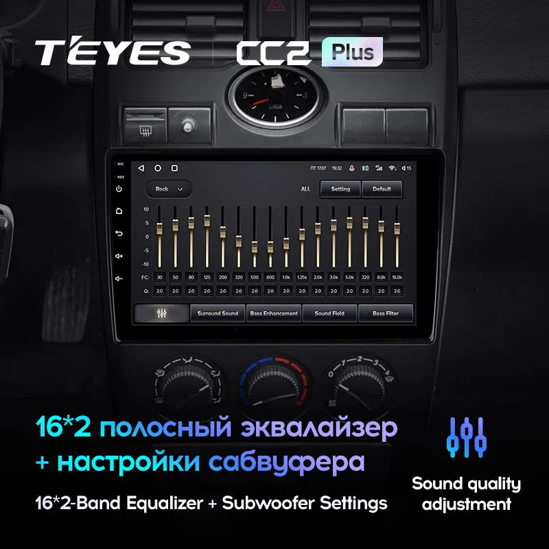 TEYES CC2L и CC2 Plus Штатная магнитола For Лада Приора 1 LADA Priora I 2007 - 2013 Android до 8-ЯДЕР 6 + 128ГБ