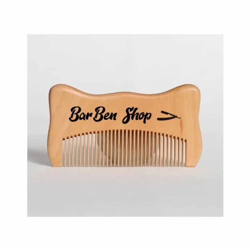 10 шт. мини-гребень из натурального персикового дерева мужской гребень для ухода