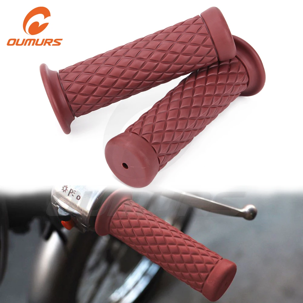 Резиновые ручки для мотоцикла ouwalls 7/8 дюйма 22 мм HONDA KAWASAKI YAMAHA SUZUKI DUCATI|Ручки