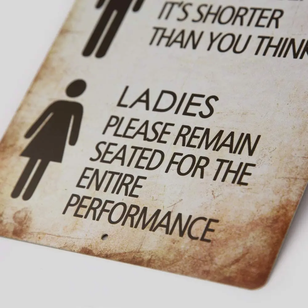 

Putuo Decor Funny Bathroom Metal Sign 8x12Please Keep This Bathroom Clean