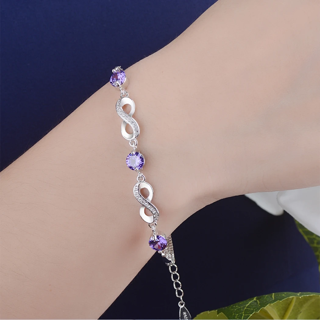 Chandler Color Rhinestone Bracelet For Girl Double Chain Pulsera Love Bridesmaid Proposal My | Украшения и аксессуары