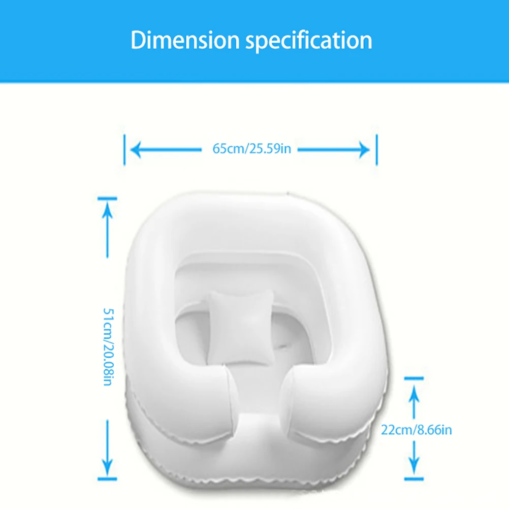 

Portable Hair Washing Basin With Drain Tube For The Disabled Inflatable Shampoo Basin Tub Bed Rest Nursing Aid Sink Tray Outdoor