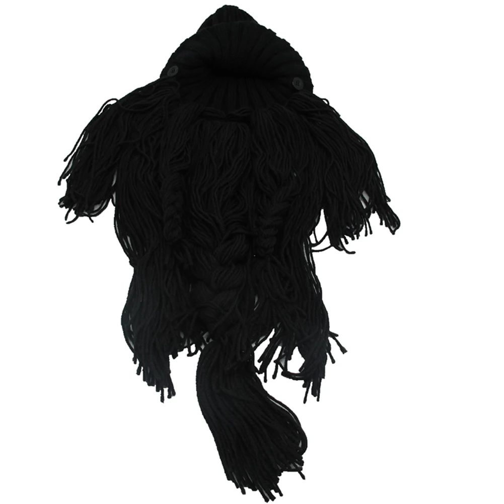 Забавная мужская вязаная шапка с бородой для костюмированной вечеринки лыжная