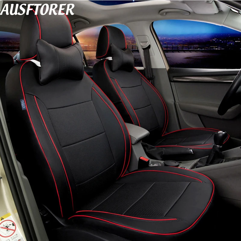 Чехлы AUSFTORER из воловьей и ПВХ кожи накладки для чехлов на сиденья Honda Odyssey