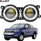 2 штпара супер яркий светодиодный противотуманный фонарь светильник + Ангел глаз DRL Дневной светильник 12V для Ford Ranger 2005-2015