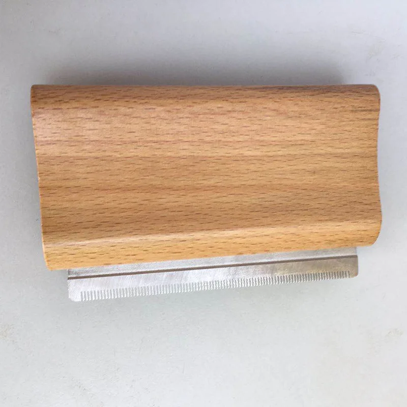 

Wood Groom Brush Grooming Tool, Professional Pet Wooden Groomer, Ergonomic Design Dog Comb Pet hair Removal Comb