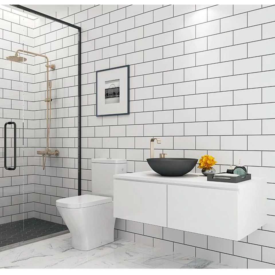 Водонепроницаемая самоклеящаяся виниловая настенная бумага из ПВХ сделай сам