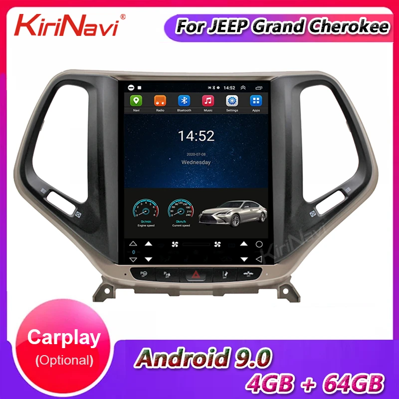 Вертикальный экран KiriNavi в стиле Tesla 1 Din Android 9 0 10 4 дюйма автомобильное радио GPS