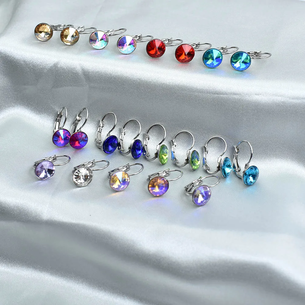 Bing ту 8 мм для женщин ювелирное изделие красочные круглые подвески капельки в