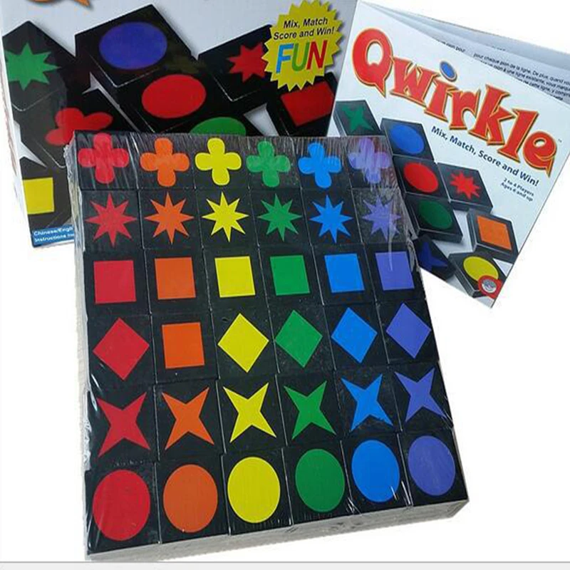 

2021 New Educational Educational Toys Qwirkle Wooden Chess Parent-child Interactive Game Toys Children And Adult Toys