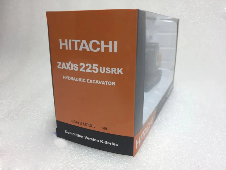 1:50 Hitachi zaxis zx225usrk-3 HITACHI Роторный экскаватор из сплава модели подарки Сувенирные