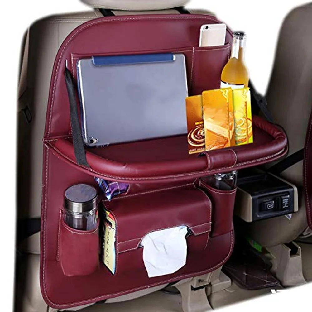 Органайзер для заднего сидения автомобиля складной настольный держатель из