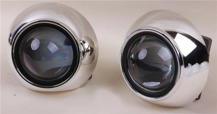 

Taochis Car-Styling Lens Shroud fit for bI Xenon LED Hella 3R G5 Q5 Projector Lens Chrome Without Angel Eyes Holes