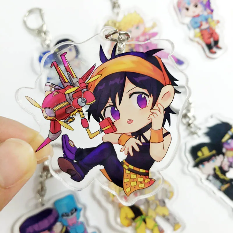 Аниме приключения Джоджо Дио Брандо Жан Пьер POLNAREFF милый брелок Косплэй акрил