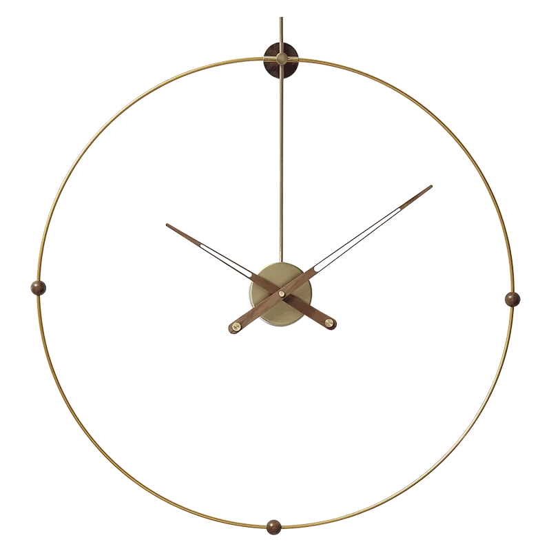 Большие настенные 3d часы в Испании Роскошные Металлические золотые