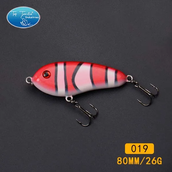 2 hooks 80mm 019 Бесплатный проезд рыболовные снасти рывок приманки рыболовную приманку голубка( 80 мм 25 г- 8/pcs-8/цвет- раковина - Цвет: 2 hooks 80mm 019