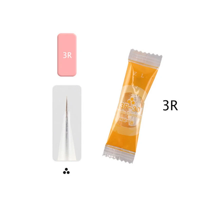 30pcs 3R needle Dermografo Charmant 2 с 50 шт. иглы Digita Professional Micro pigmenacao Charmant Agulhas mts ручка набор легко нажать - Цвет: 30pcs 3R needle
