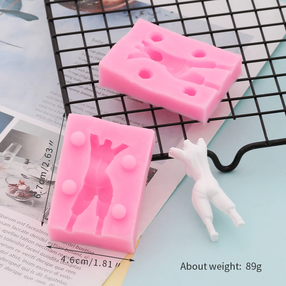 Кукла средства ухода за кожей 3D силиконовая форма для фонданов, шоколада для декорирования торта глины пресс-форма для мужские и женские DIY Инструменты для выпечки для свадьбы