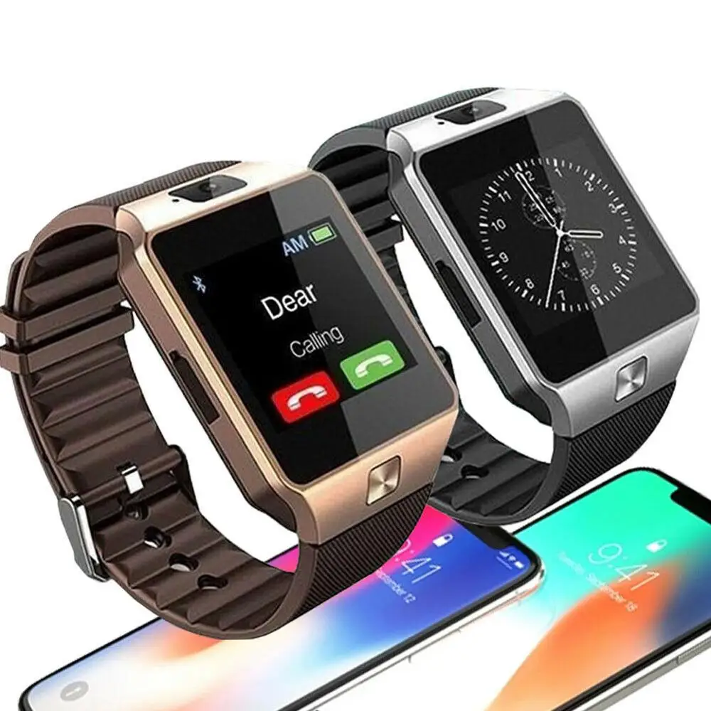 Последние DZ09 Модные мужские Смарт-часы с камерой водонепроницаемые Smartwatch телефон mate для Android samsung iPhone PK A1 A7 GT08