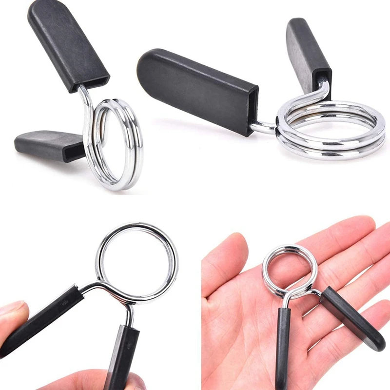 6 шт. пружинный зажим для штанги 30 мм ошейники упражнений Штанги Гантели