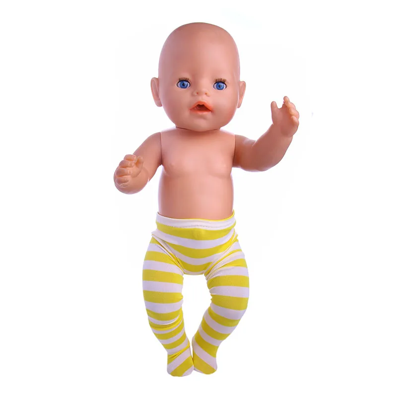 Комплект из 8 леггинсов для кукол модная одежда 18 дюймов кукла 43 см новорожденных