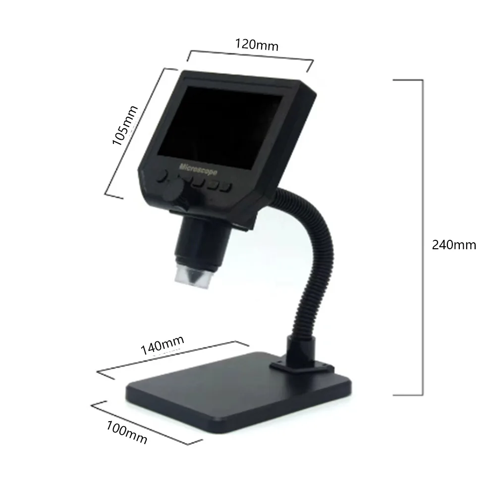 600X цифровой микроскоп электронные Эндоскопы 4 3 дюймов HD lcd пайка мобильный