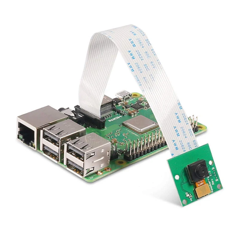 Мини веб камера Raspberry Pi 3 1080P 5 МП с кабелем FFC 15 см|Камеры видеонаблюдения| |
