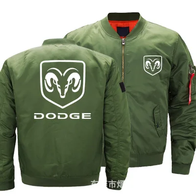 

2021 New Autumn Winter Flight Jacket Dodge Logo Coat Mens Womens Warm Casual Zipper Baseball Jacket