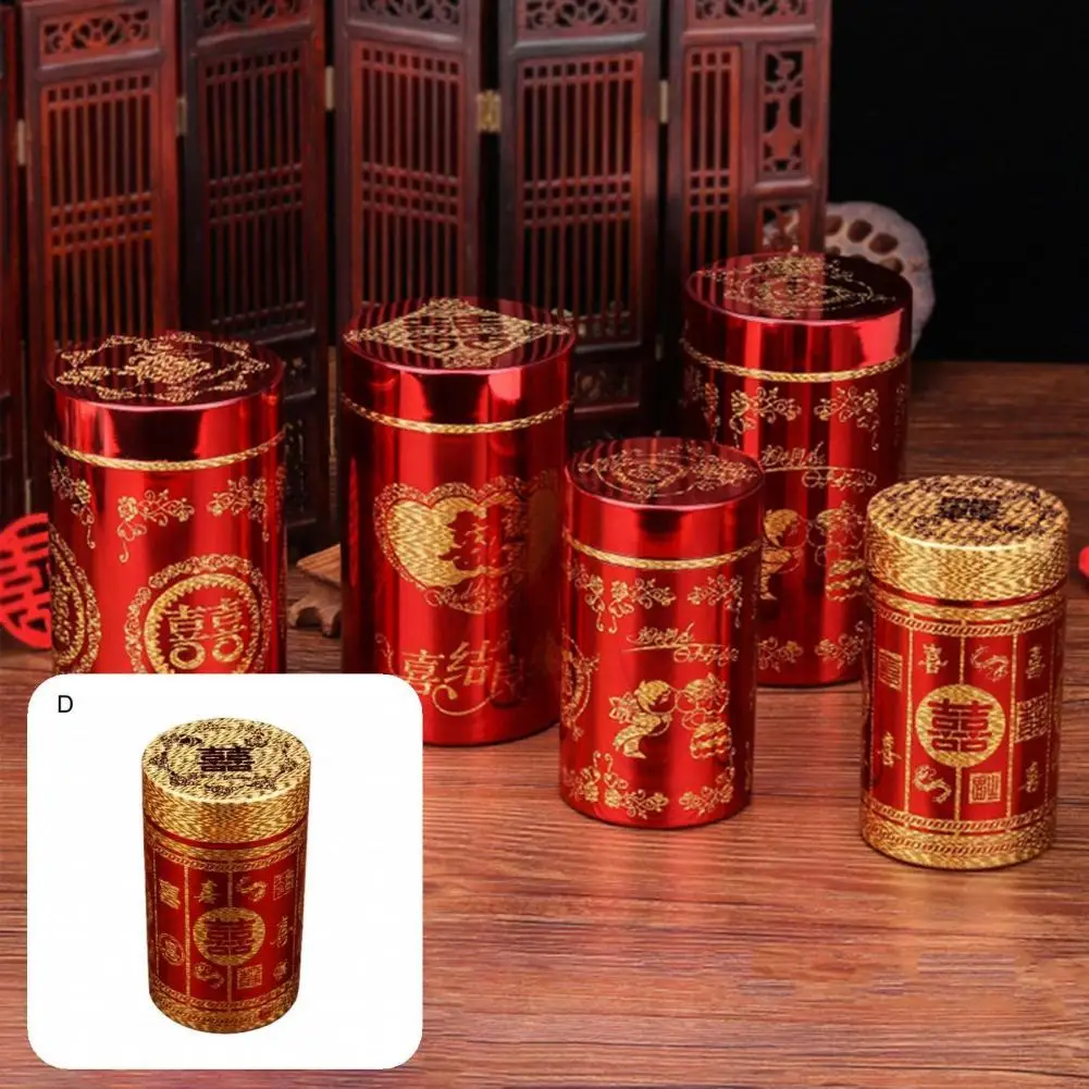 

Red Decorative Wedding Red Cigarette Canister Acrylic Cigarette Canister Festive for Living Room