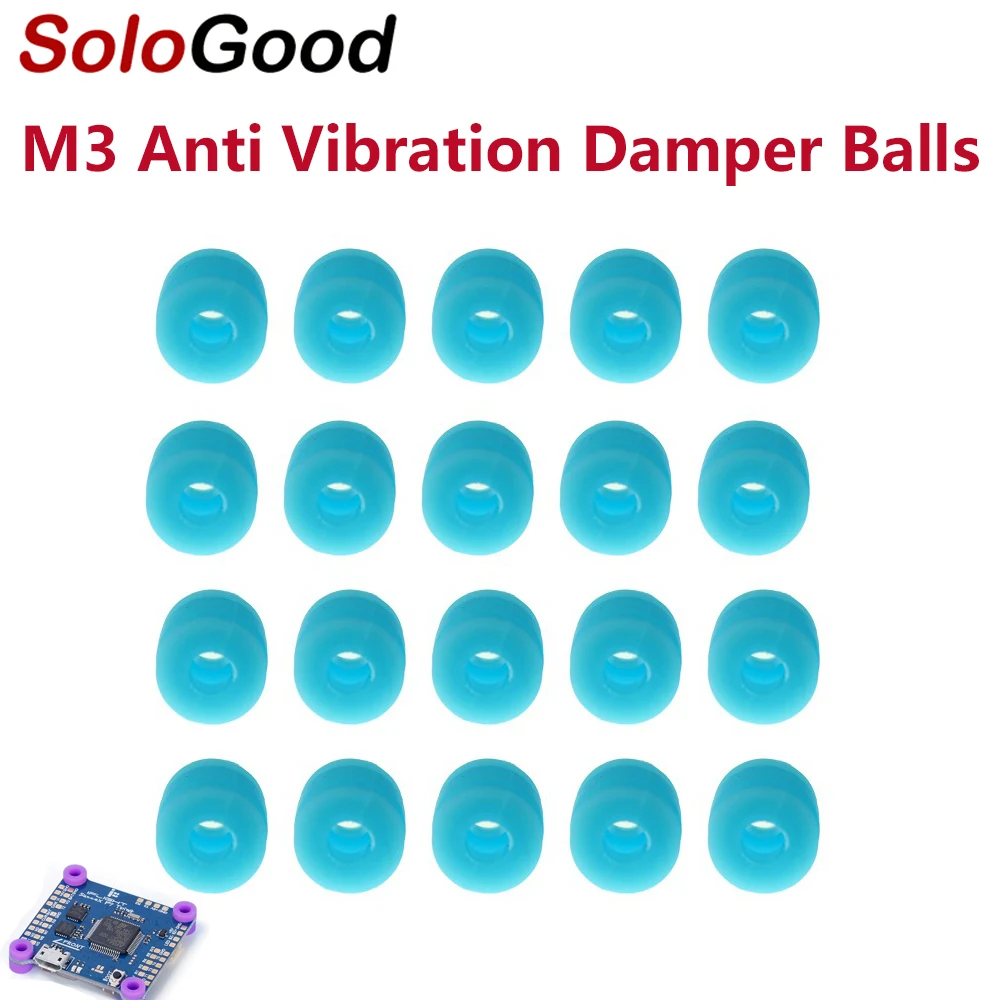 20 шт. антивибрационные резиновые шарики M3 для контроллера полета FPV F4 F7 мягкое
