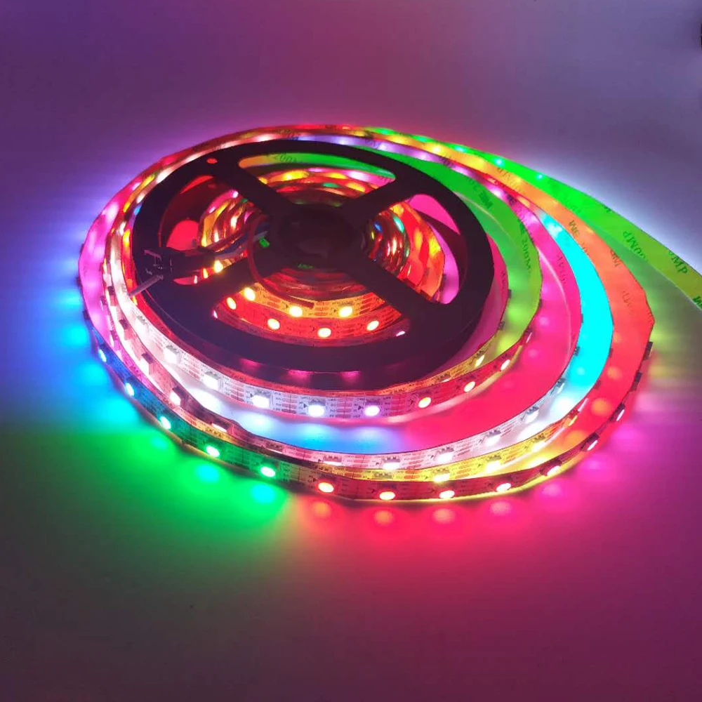 Пиксельная Светодиодная лента WS2813 (обновление WS2812B) RGB индивидуально Адресуемая с