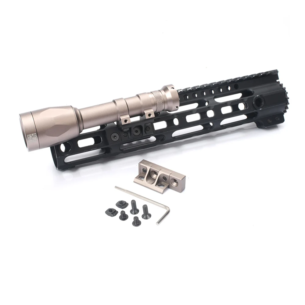 WADSN страйкбол M-lok Keymod опрокидывающийся Пикатинни m lok крепление для Surefir M300 M600 M600C M600B охотничий фонарик для оружия