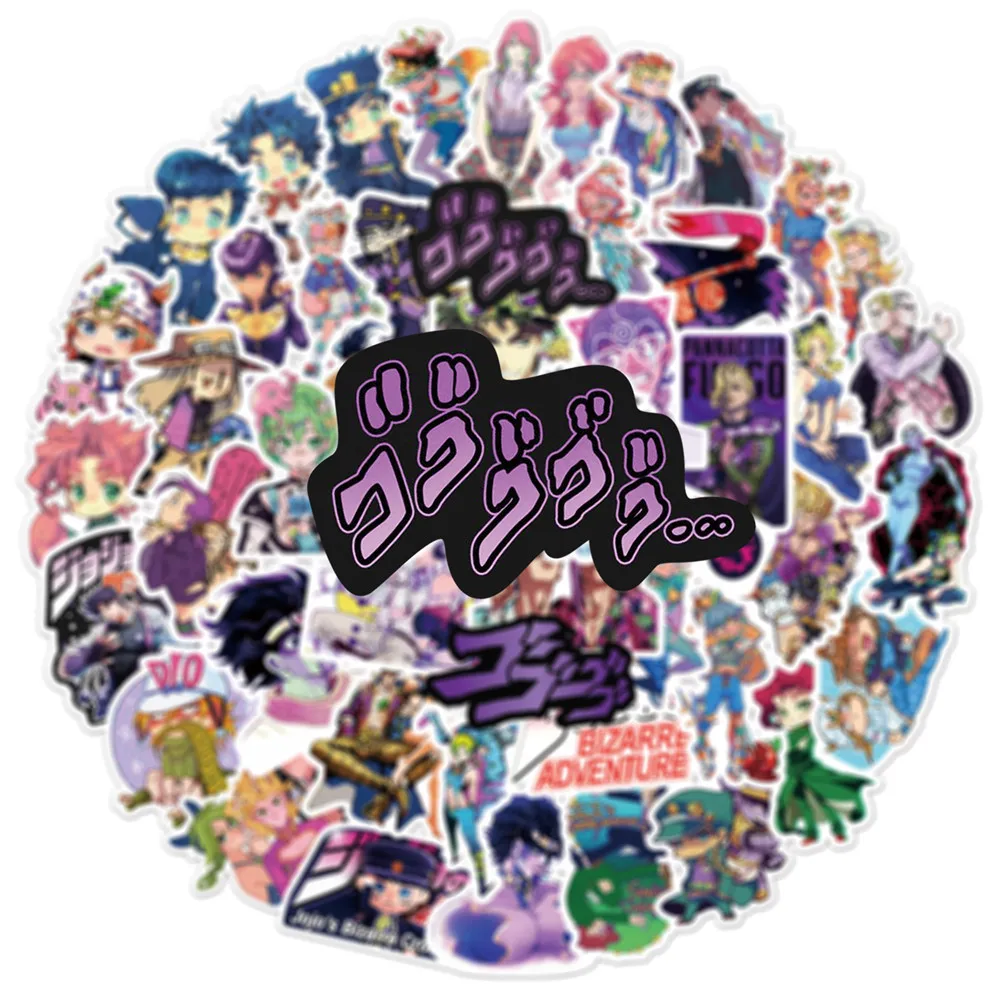 

10/30/50pcs Pieces Of Japanese Animation Jojo's Wonderful Adventure Graffiti Walls Floors Classic Sticker Cool Decal