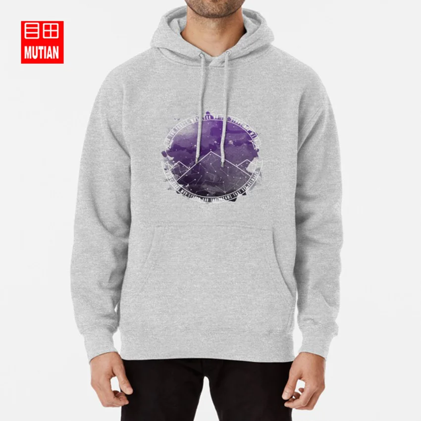 Посмотрите на звезды и желания | Толстовки с капюшоном для ночного двора фурия