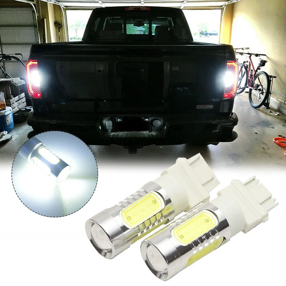 

2Pc White LED Back Up Reverse Light 3157 3156 For Ford F-150 1991-2018 2017 2016 LED BULBS