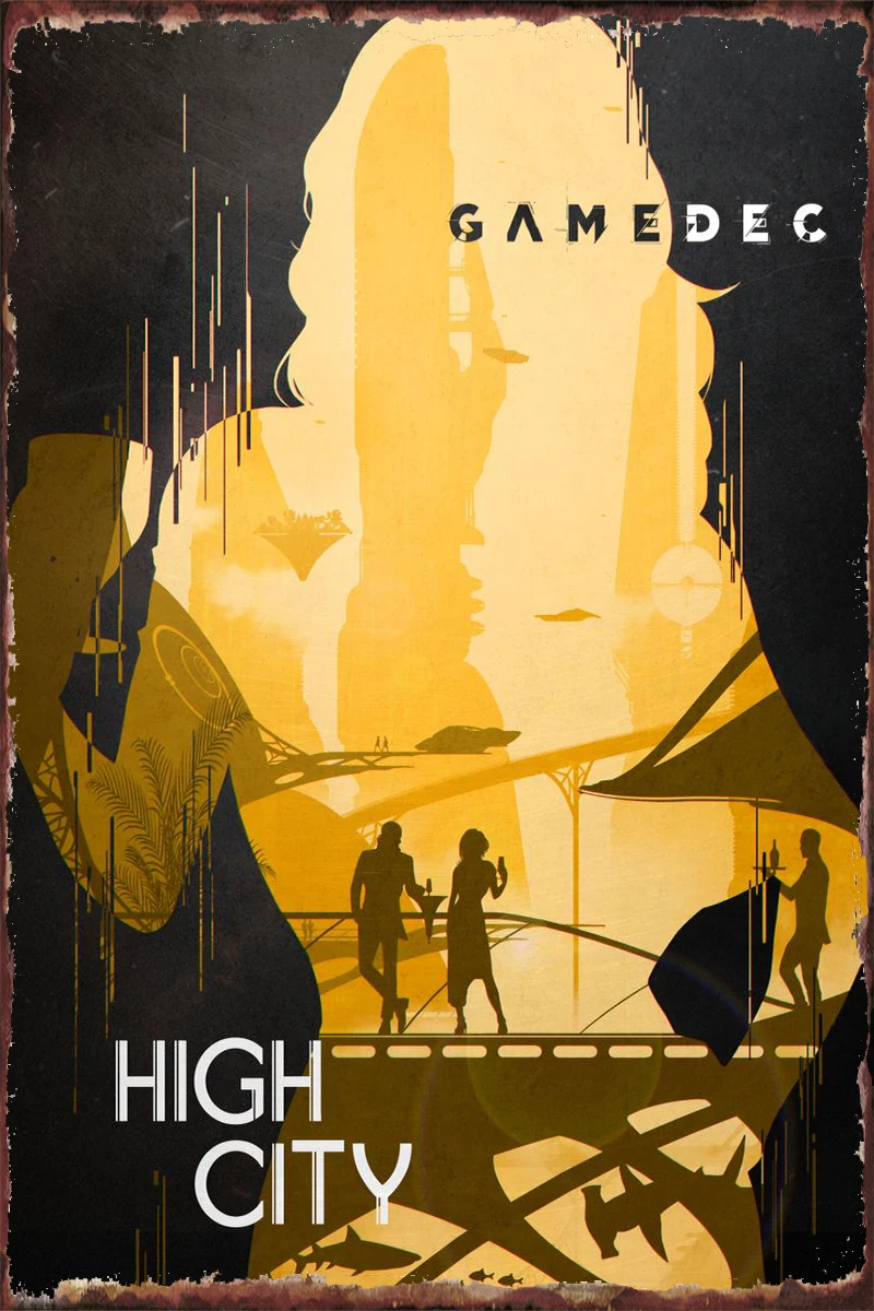 

High City Retro Vintage Metal Sign Tin Sign Tin Plates Wall Decor Room Decoration For Art Pub Home Club Man Cave Cafe