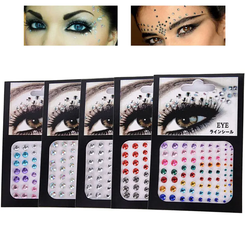 Внешний вид искусственный кристалл временная татуировка глаза фестиваль