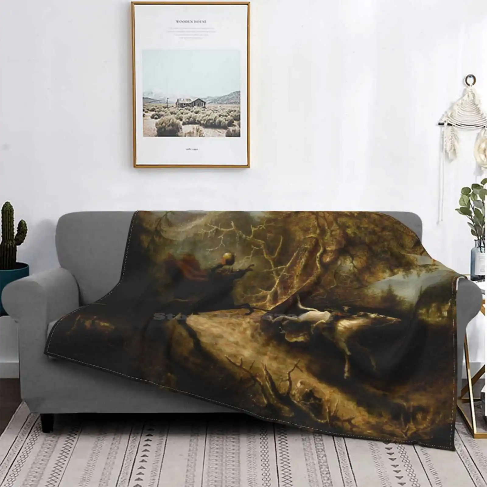 John Quidor искусство Безголовый игабол журавль одеяло для кондиционирования воздуха