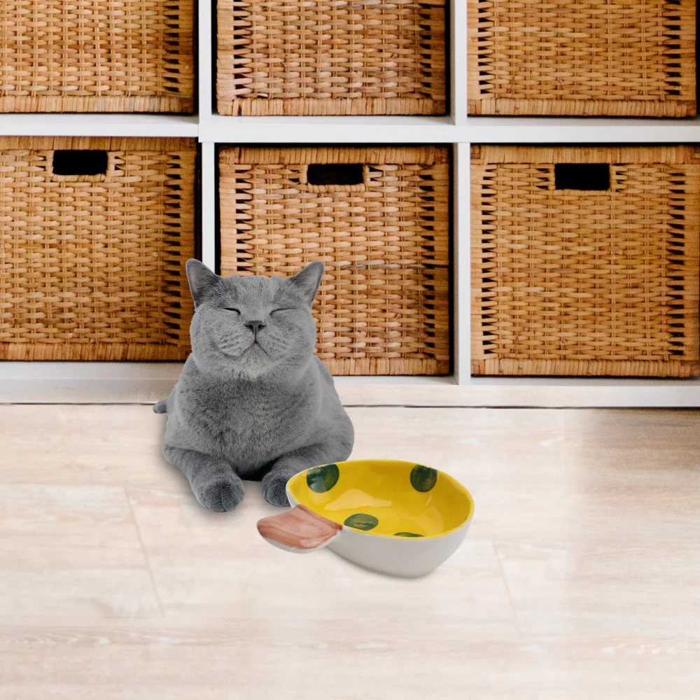 

1pc Mushroom Shape Pet Bowl Cat Dog Water Drinking Bowl Pet Eating Bowl